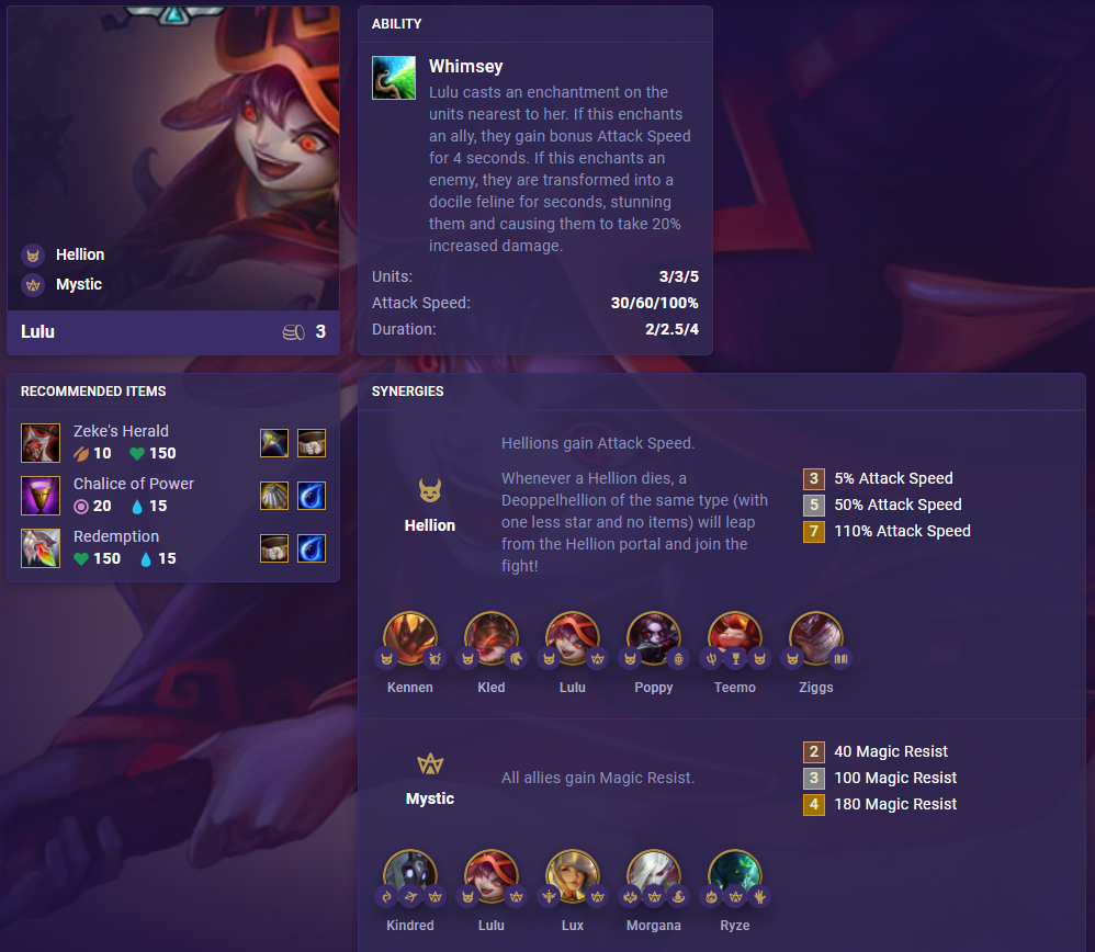 TFT Set 5 Lulu