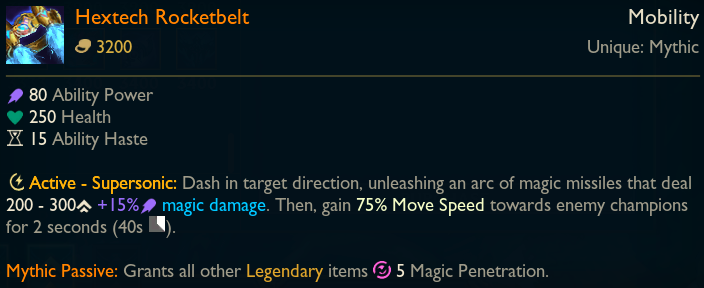 Mythic - Hextech Rocketbelt