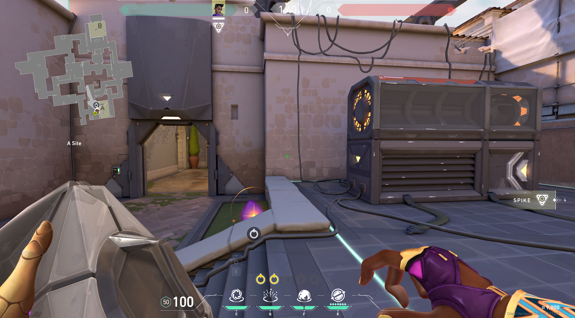 Planting spike against Astra