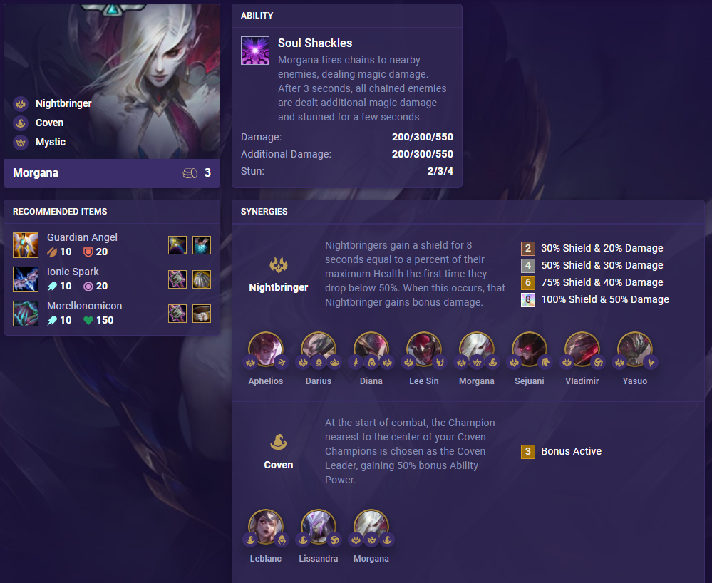 TFT Set 5 Morgana