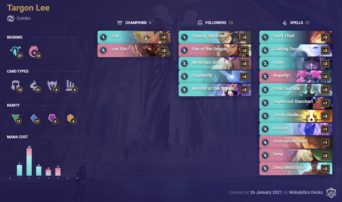 Targon Lee (LoR decklist 1-26)