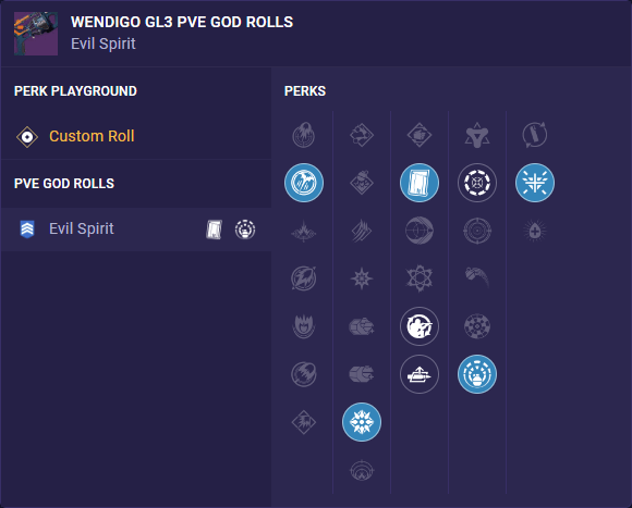wendigo roll