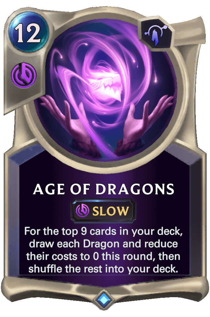 age of dragons lor card