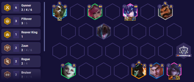 TFT Piltover Aphelios Comp