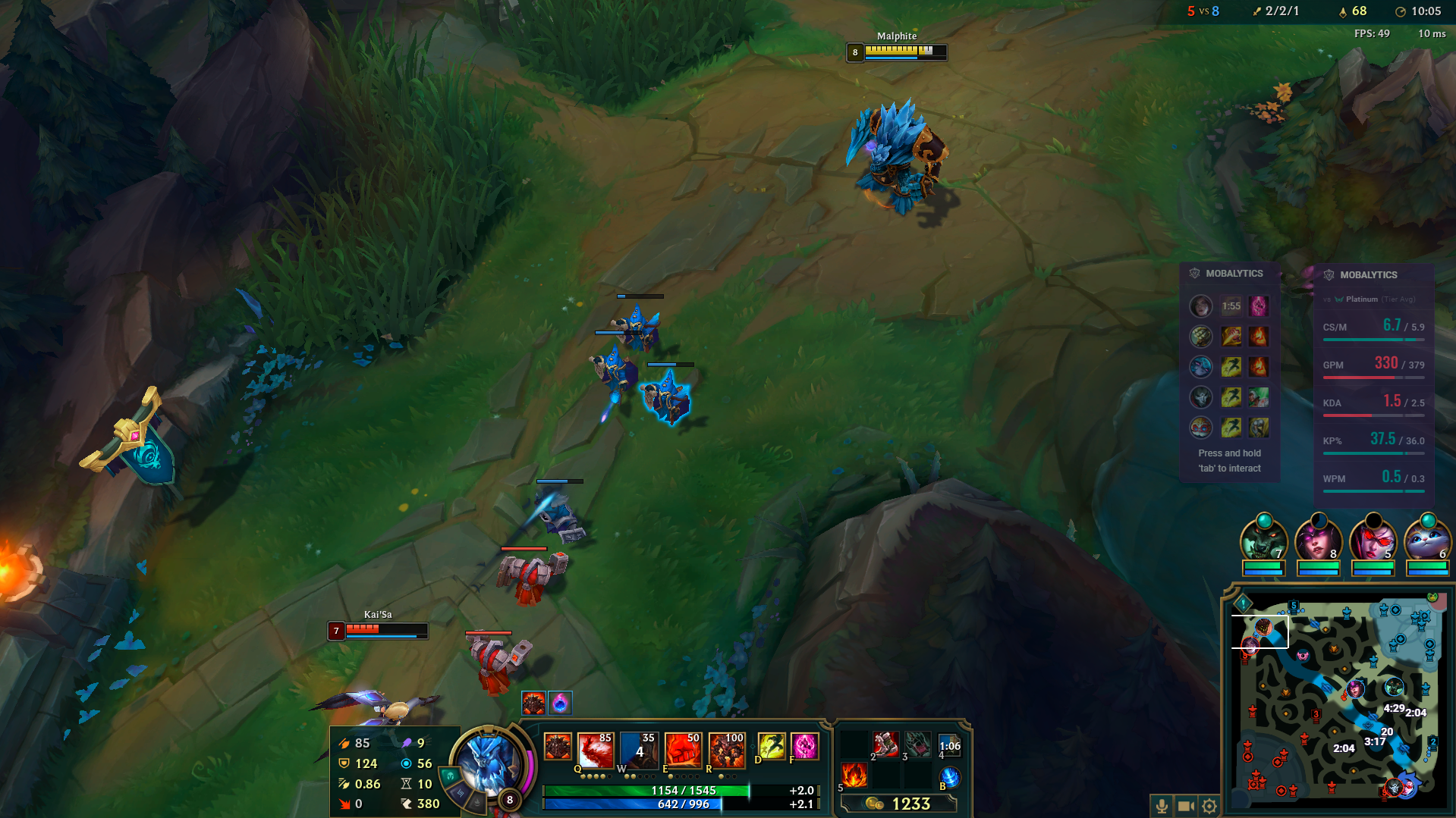 Malph vs Kaisa Top