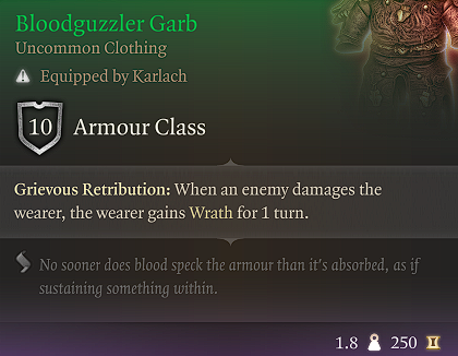 bloodguzzler garb