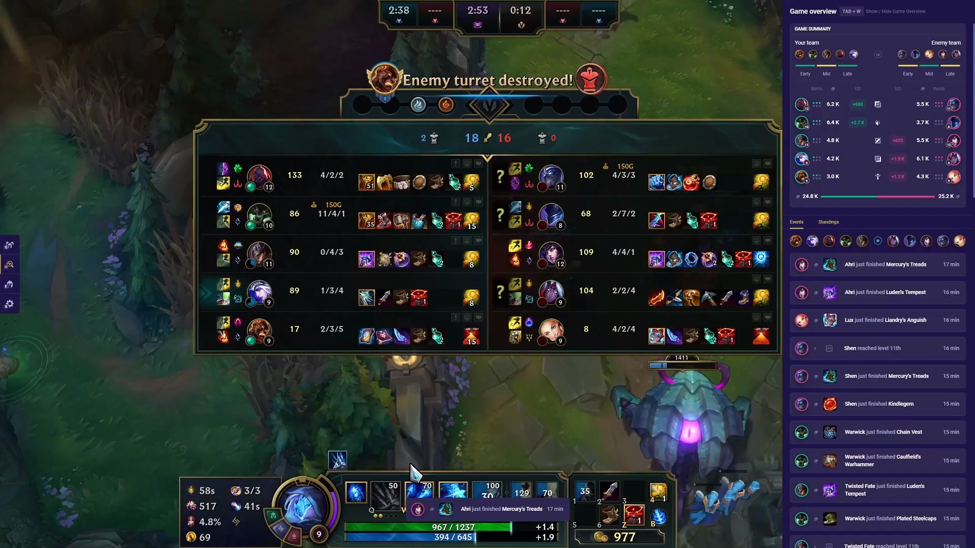LoL Overlay Tab + W events screenshot