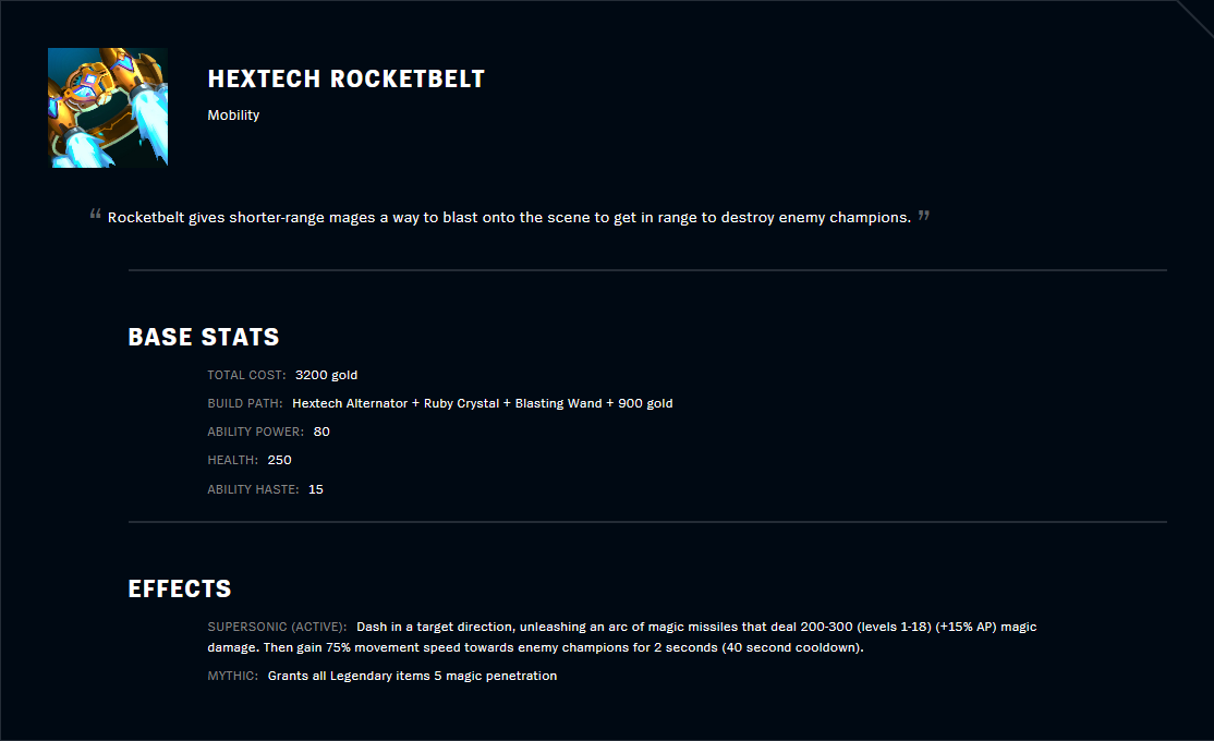 Hextech Rocketbelt