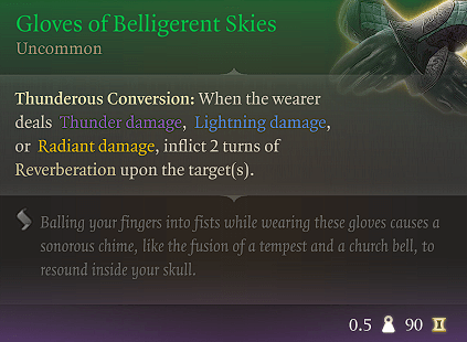gloves of belligerent skies