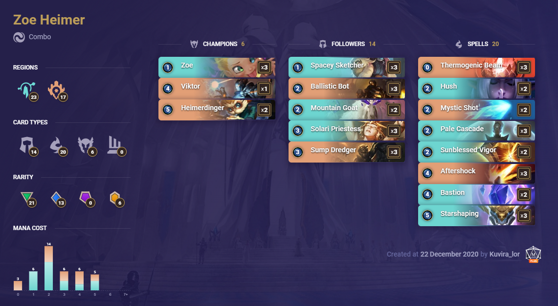 Zoe Heimer (LoR deck)