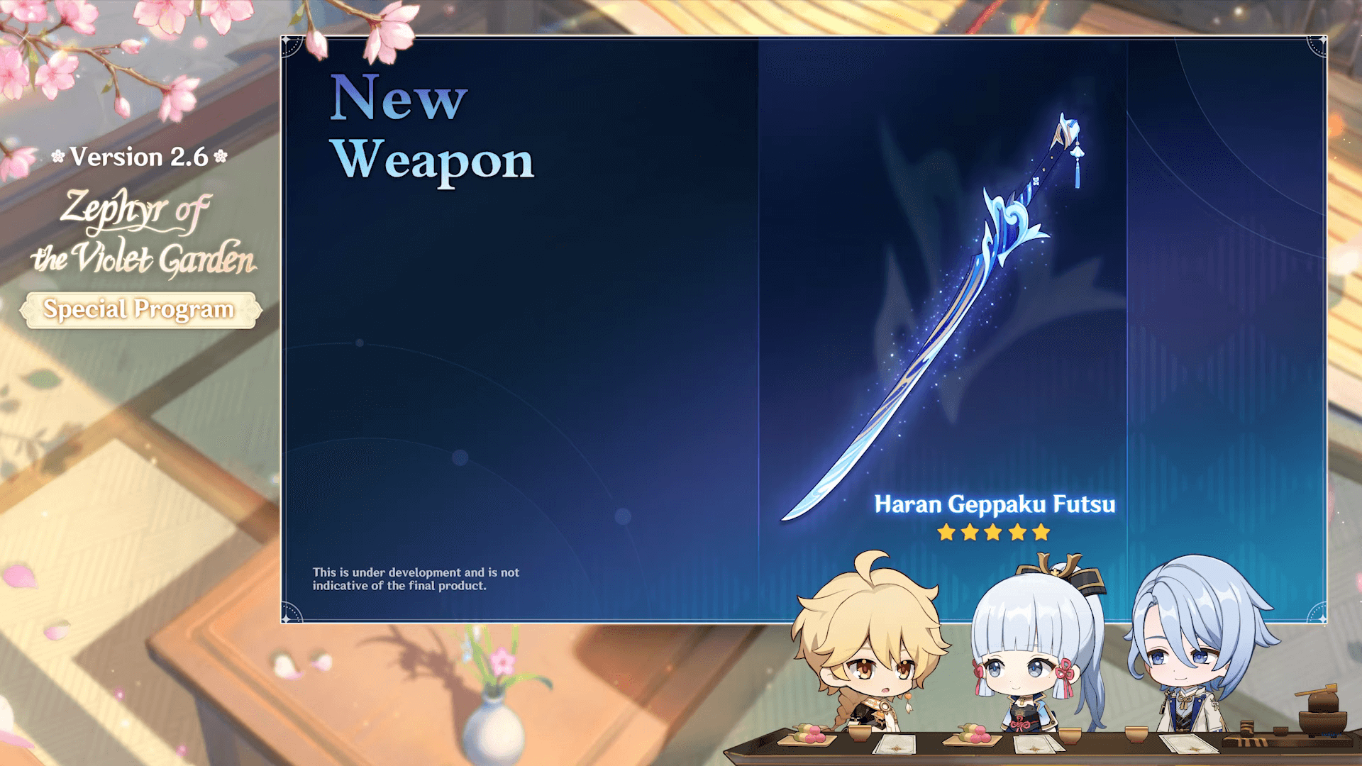 Genshin Impact 2.6 Weapon Haran Geppaku Futsu
