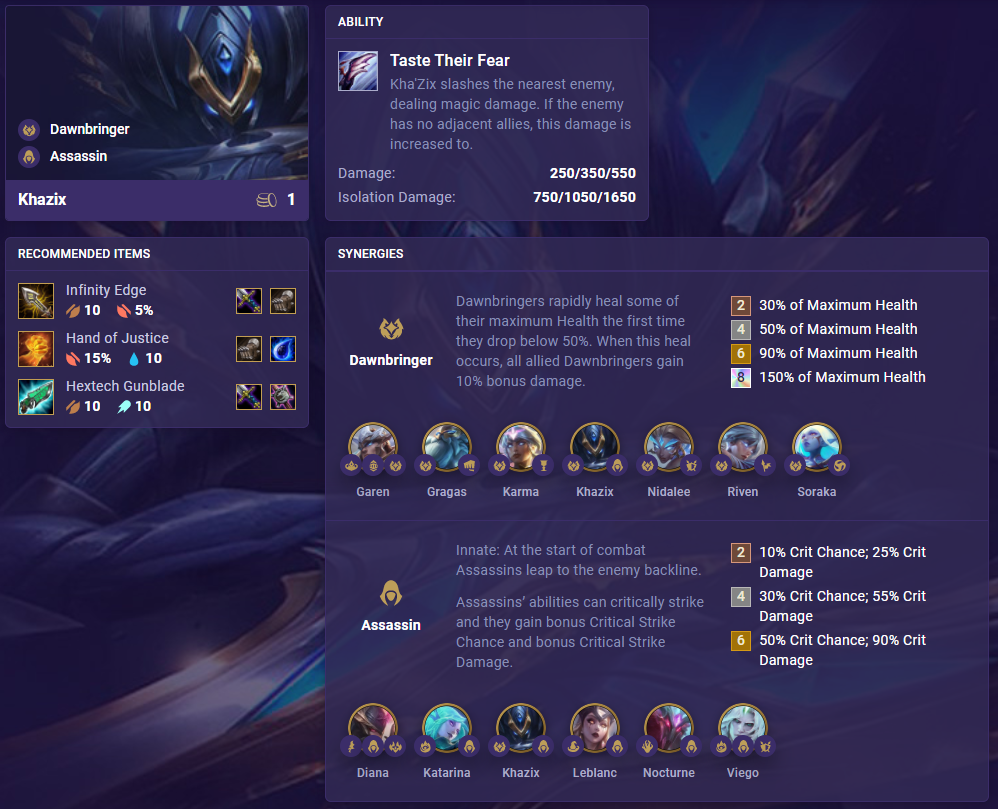 TFT Set 5 Kha'Zix