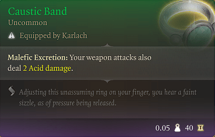 caustic band