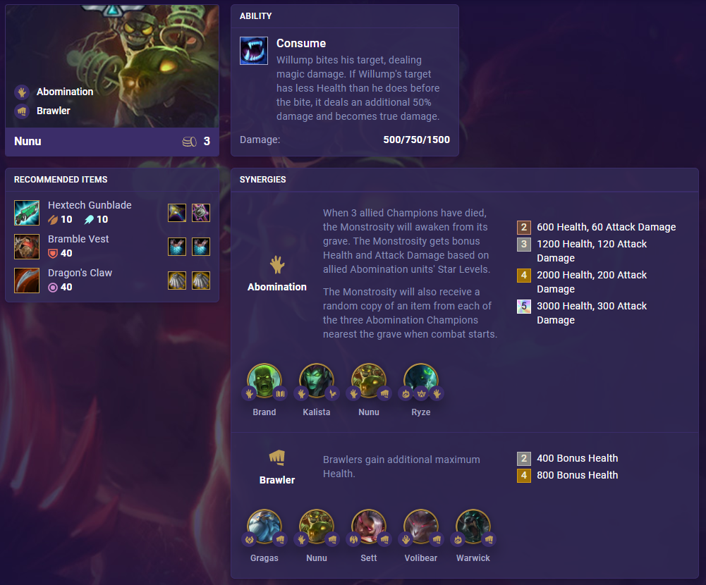 TFT Set 5 Nunu