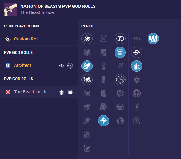 nation of beasts pvp god rolls