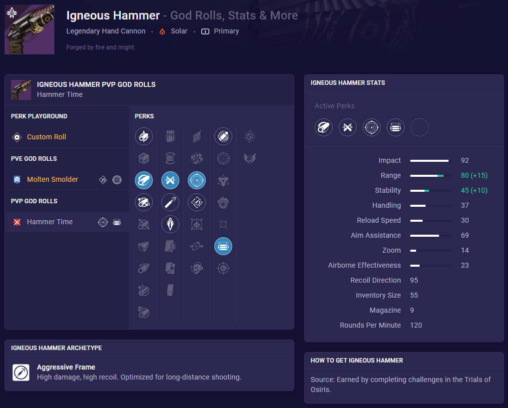 Igneous PvP comp