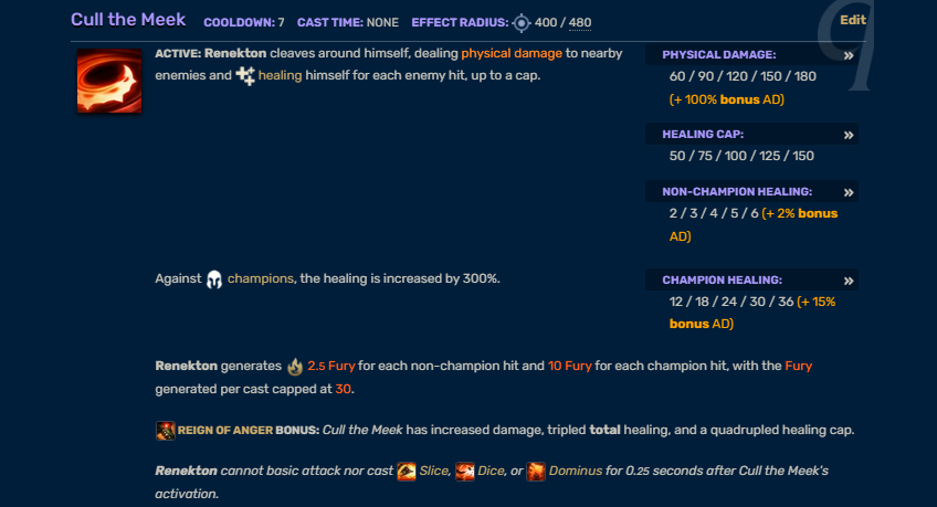 Renekton Q