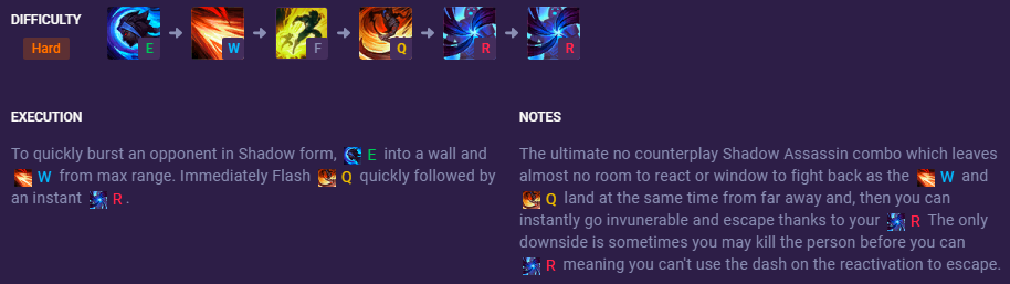 Kayn Combos