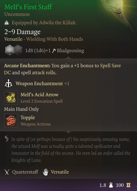 melf's first staff