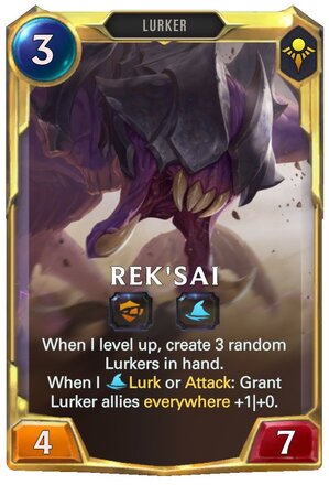 Rek'sai level 2 (LoR Card)