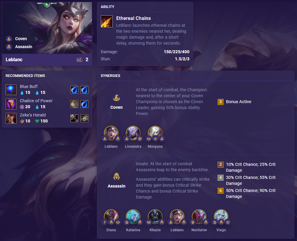 TFT Set 5 Leblanc