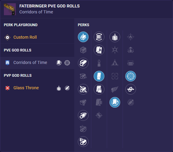 fatebringer pve god rolls