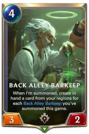 785c9831-back-alley-barkeep-lor-card-e1610563014630 Back Alley Barkeep (LoR Card)