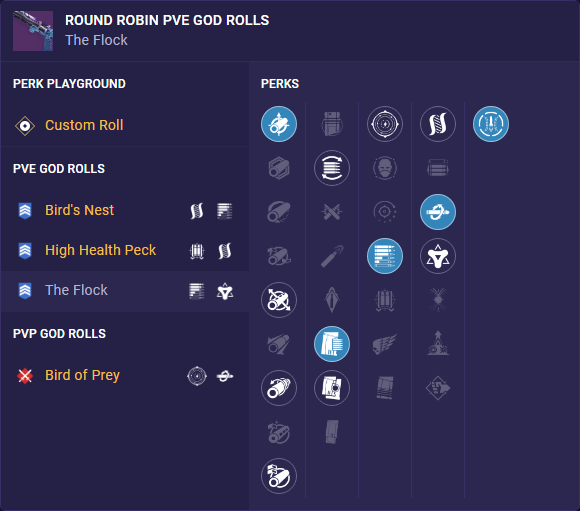 round robin pve god rolls