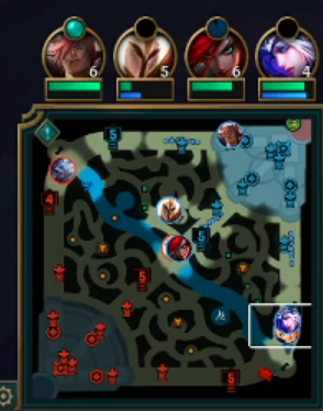 Lane priority example
