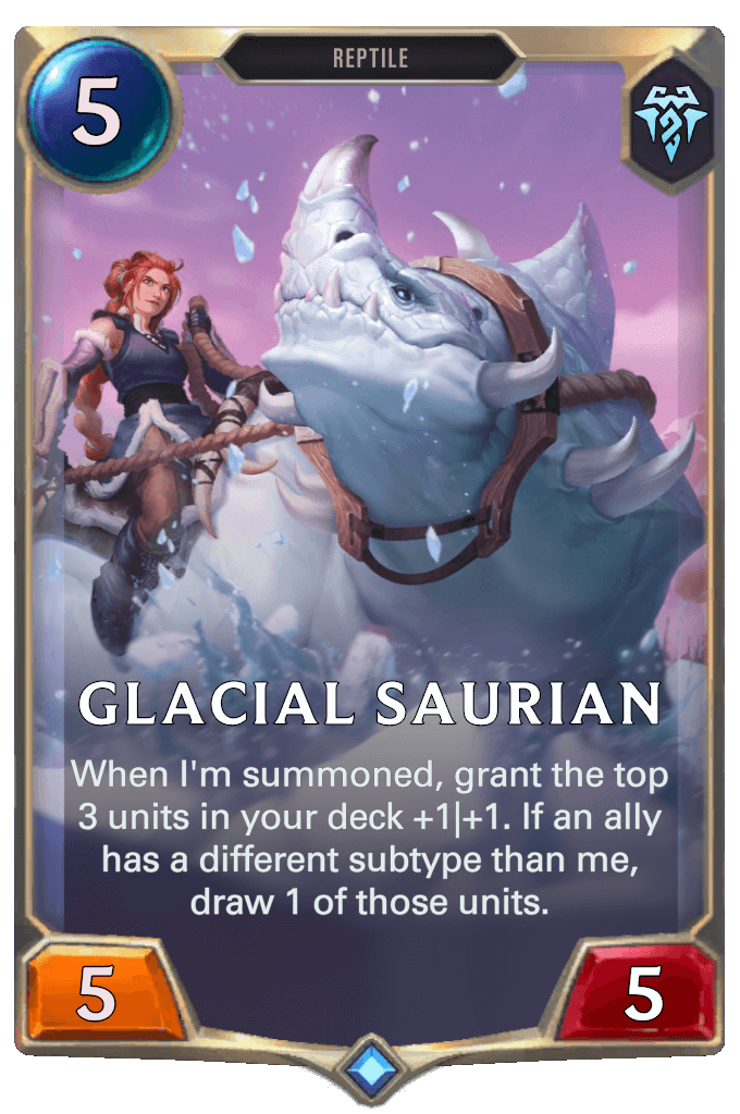 glacial saurian lor card