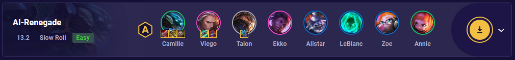 TFT Renegade Camille Team Comp