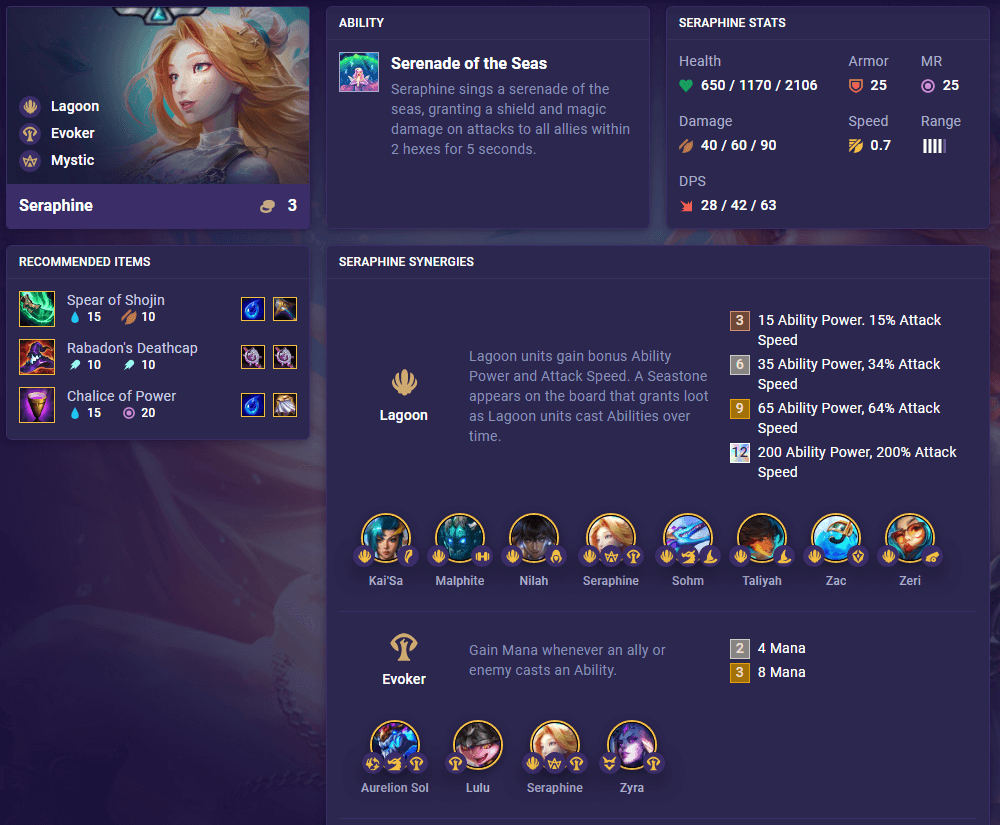 TFT Set 7.5 Seraphine