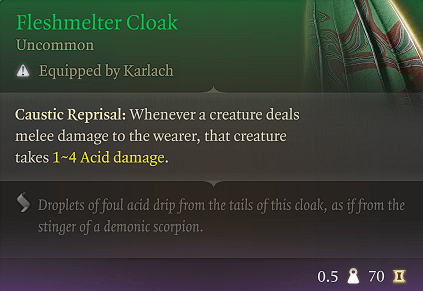 fleshmelter cloak
