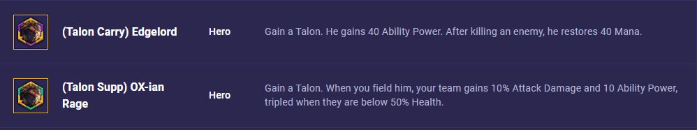 a4238c85-tft-set-8-talon-hero-augments TFT Set 8 Talon Hero Augments