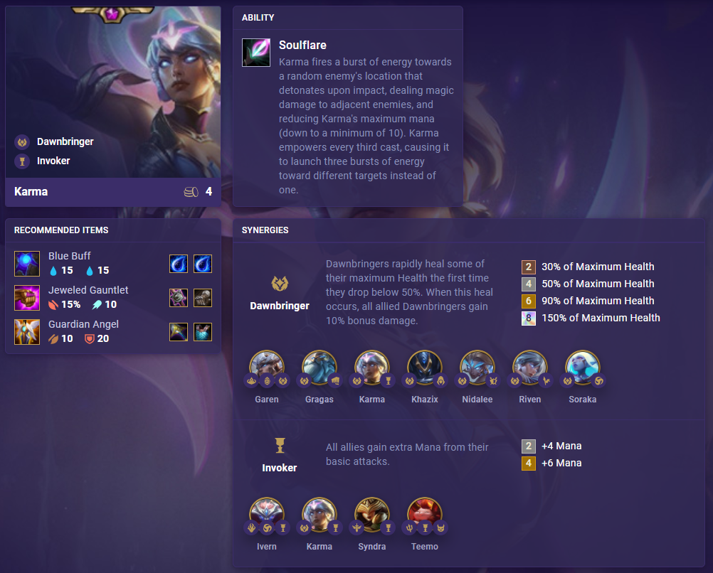 TFT Set 5 Karma