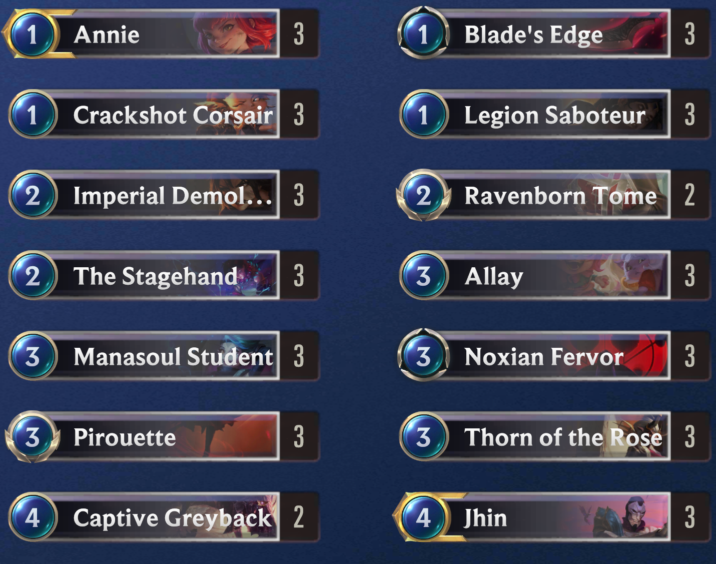 Annie Jhin lor deck
