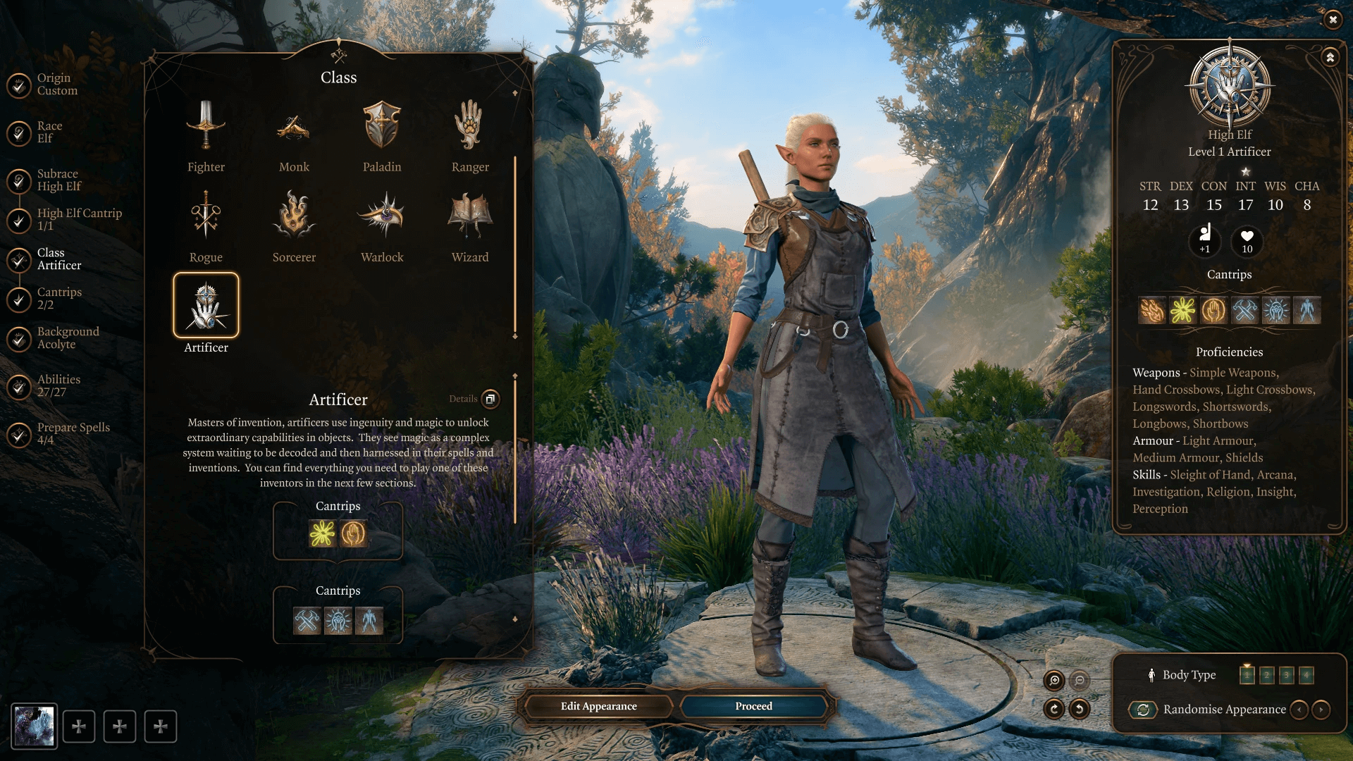 artificer-character-selection artificer character selection