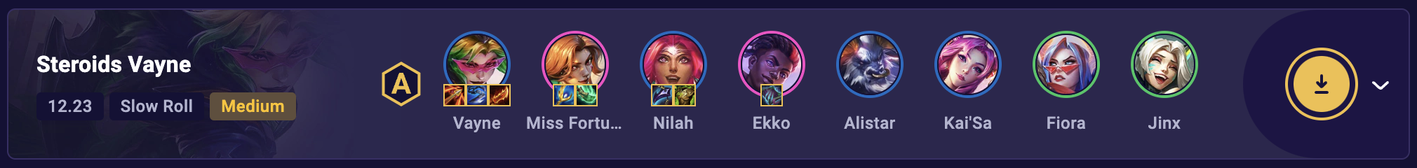 TFT Steroids Vayne