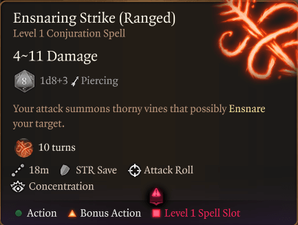 ensnaring strike