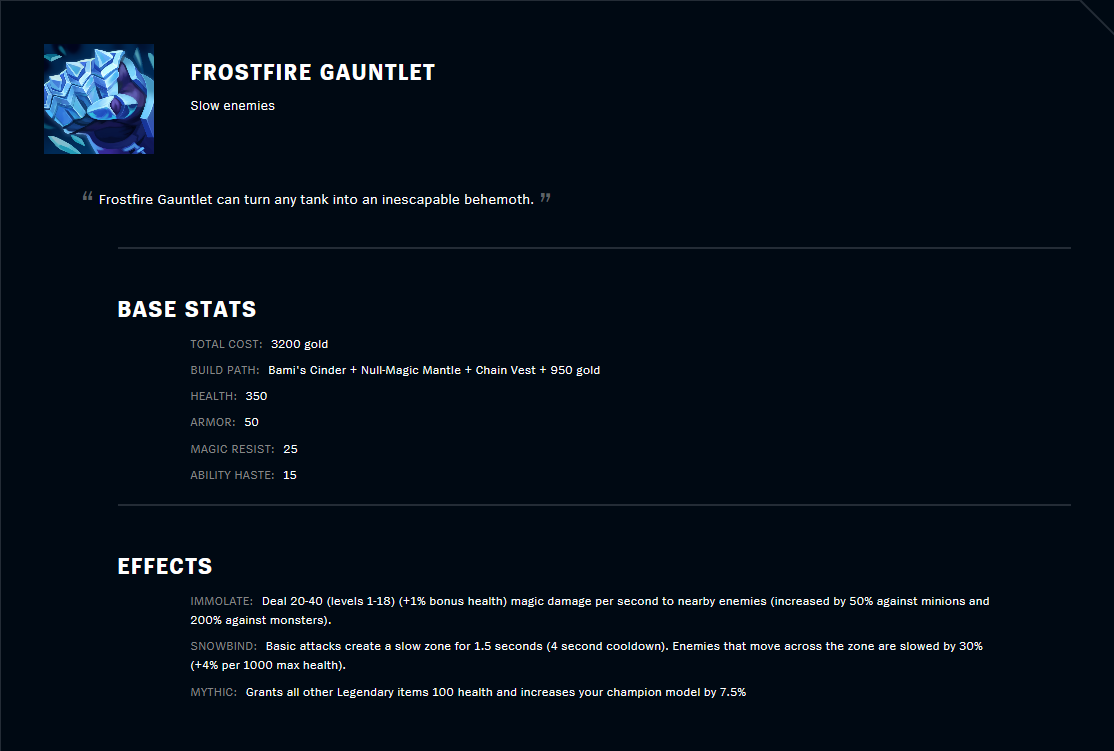 Frostfire Gauntlet