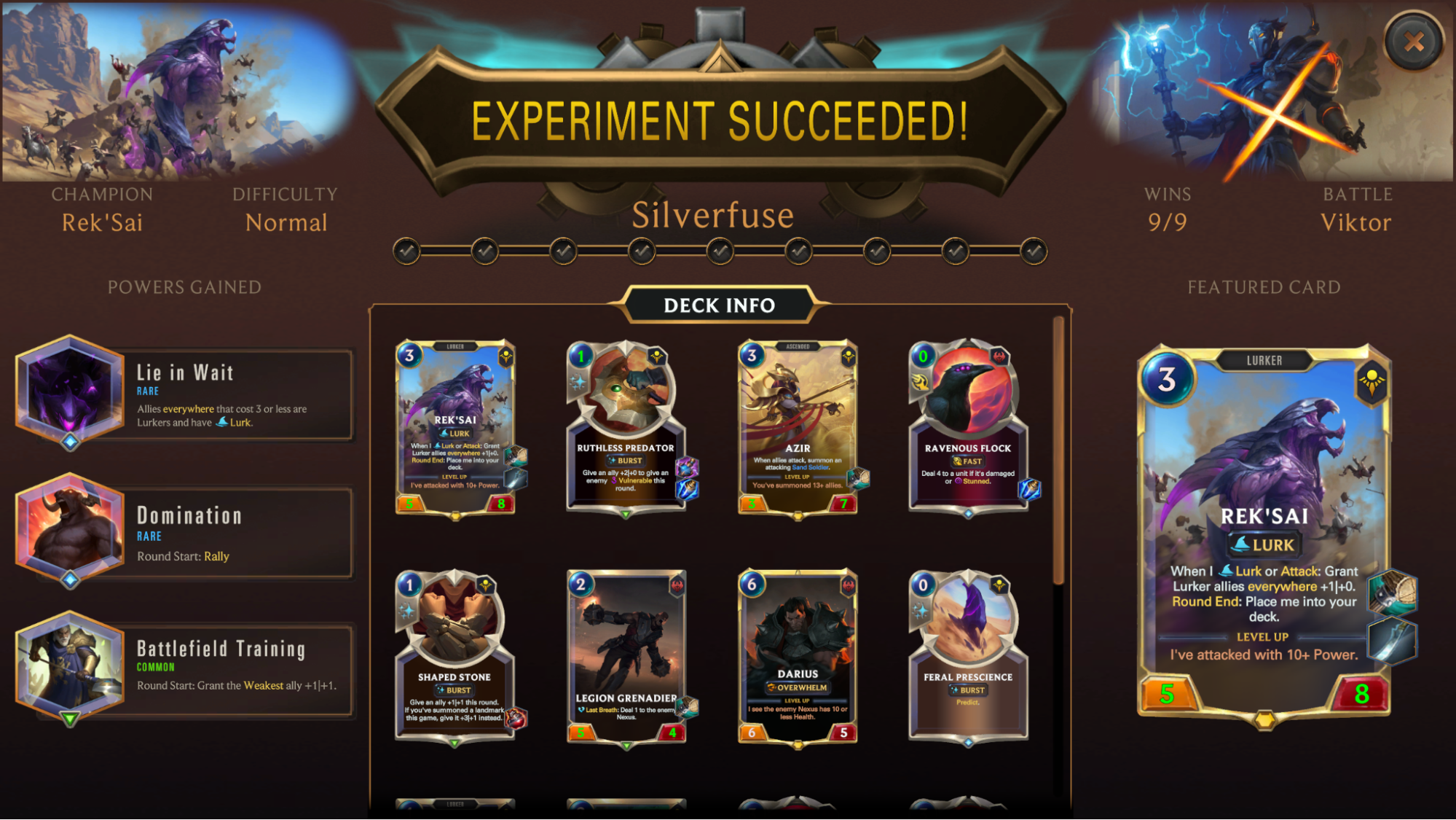 experiment succeeded reksai