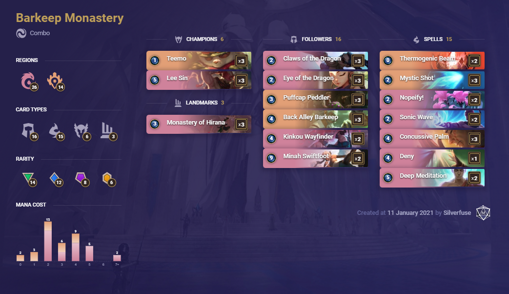 bbc7bb98-barkeep-monastery-lor-deck Barkeep Monastery (LoR Deck)