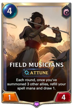 bcc3cb86-field-musicians-lor-card-e1614361090684 Field Musicians (LoR Card)