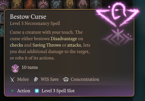 bestow-curse bestow curse