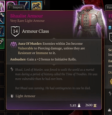 bhaalist armour