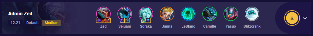 TFT Set 8 Admin Zed Comp