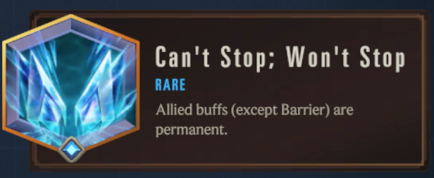 Can't Stop; Won't Stop (LoR Passive)