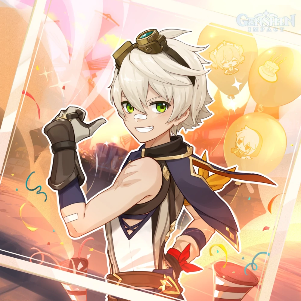Genshin Impact Bennett Birthday Artwork 2021