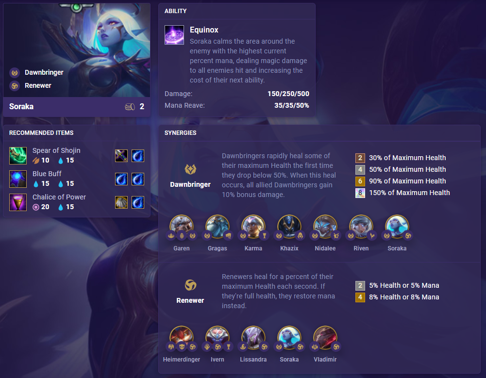 TFT Set 5 Soraka