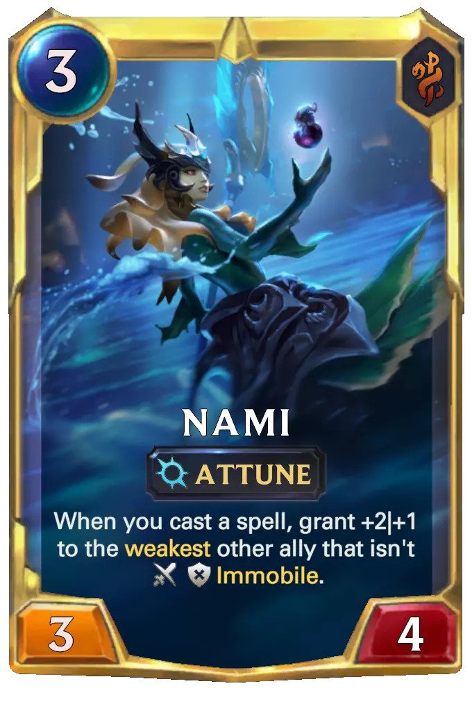 nami level 2 (lor card)